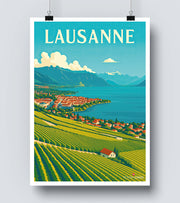 Affiche Lausanne Panorama