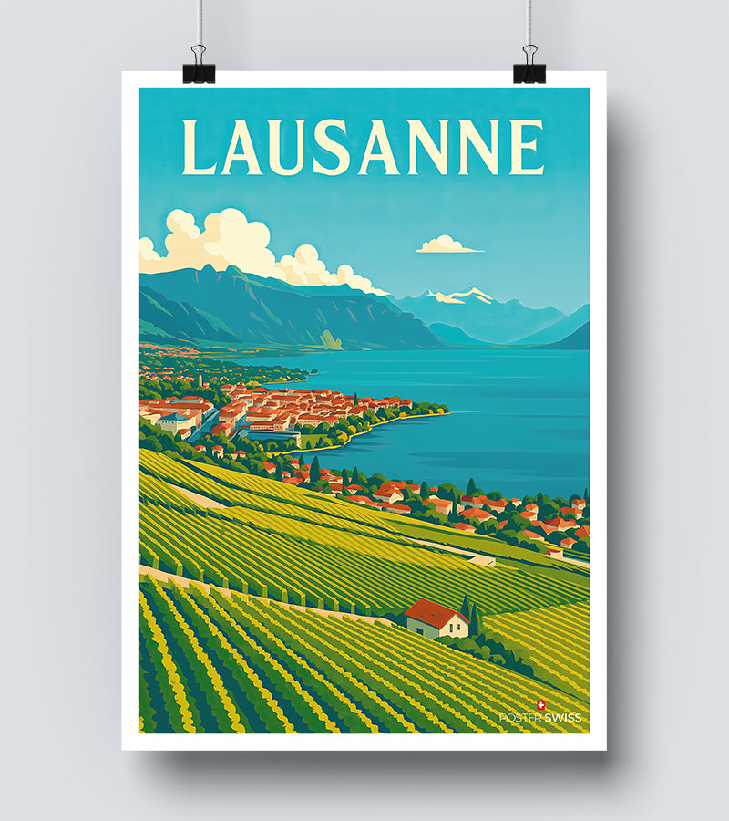 Affiche Lausanne Panorama