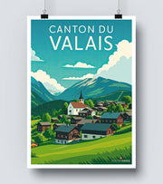 Affiche Canton De Valais