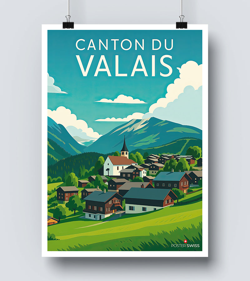 Affiche Canton De Valais