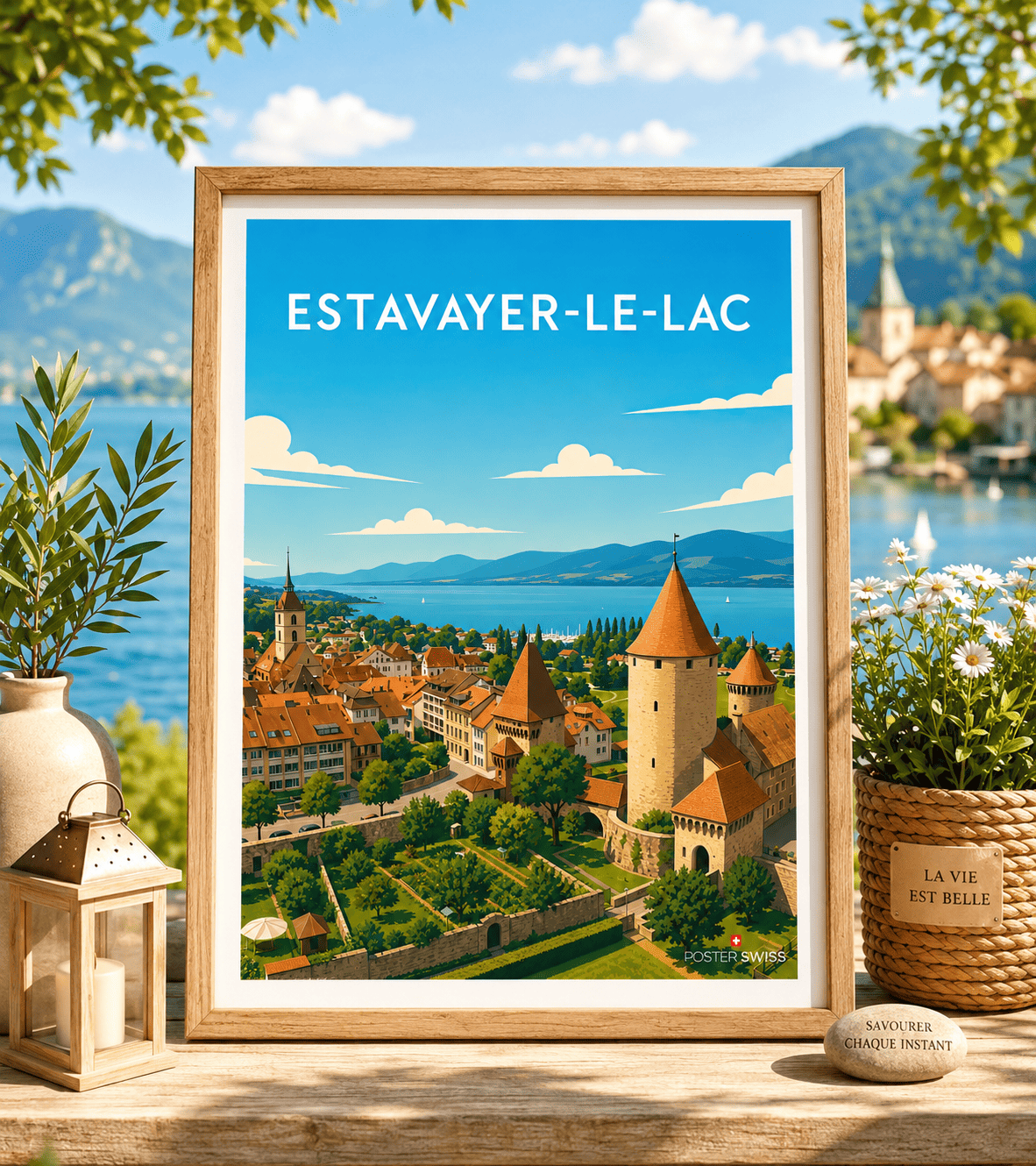 Affiche Estavayer le Lac