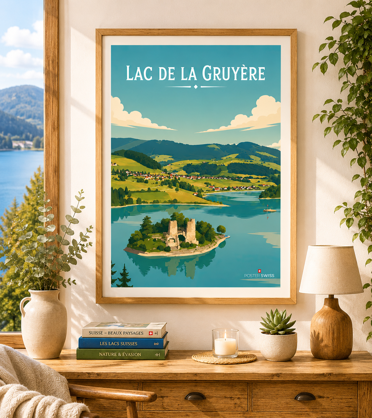 Affiche Lac de la Gruyère