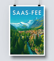 Affiche Saas Fee