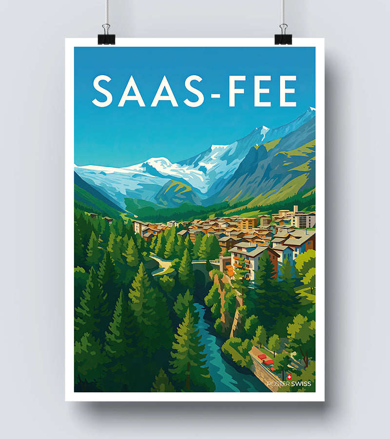 Affiche Saas Fee