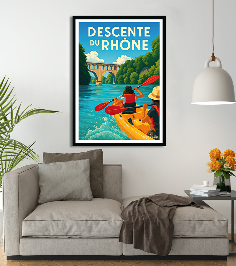 Poster Descente Du Rhone