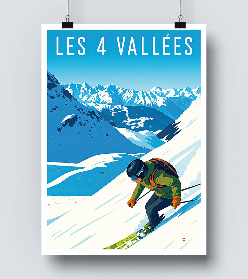 Affiche Les 4 Vallees