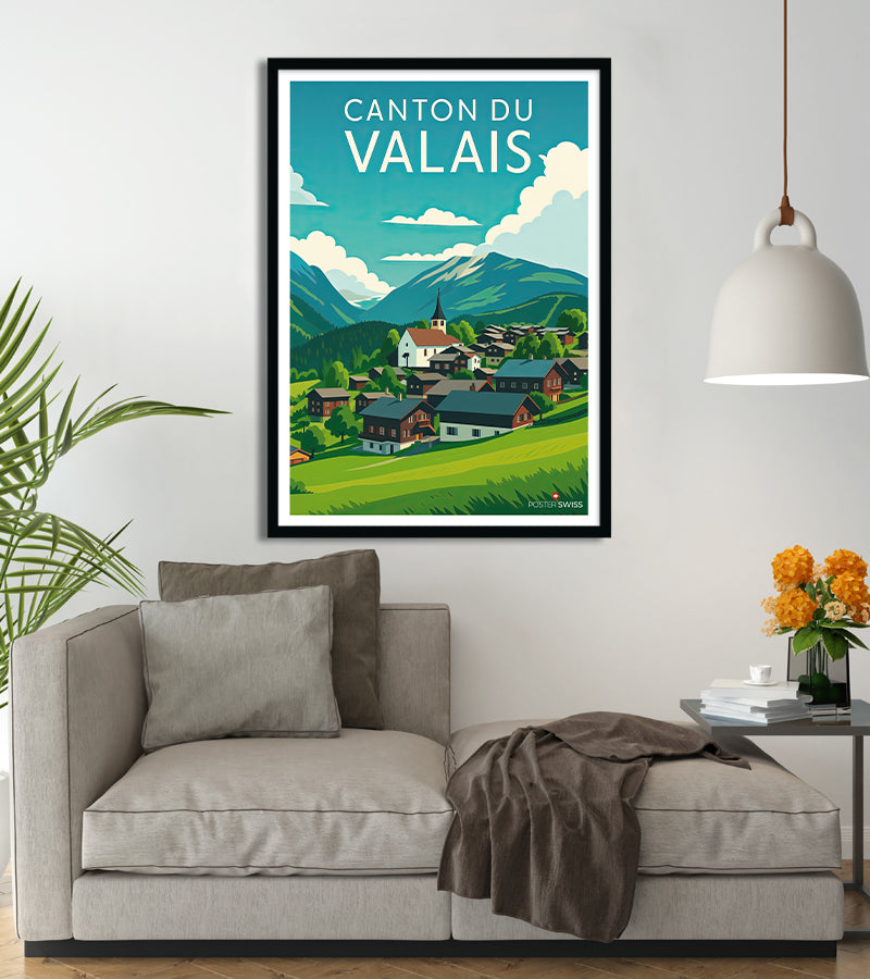 Poster Canton De Valais
