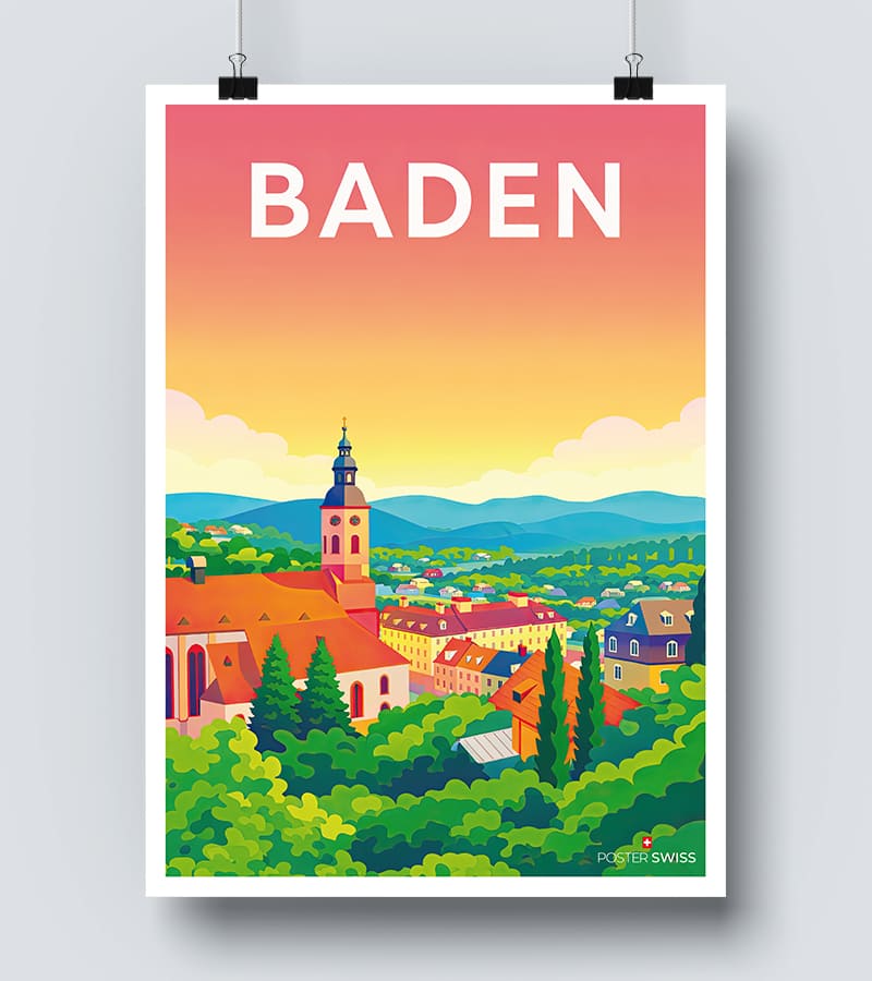 Affiche Vintage Baden