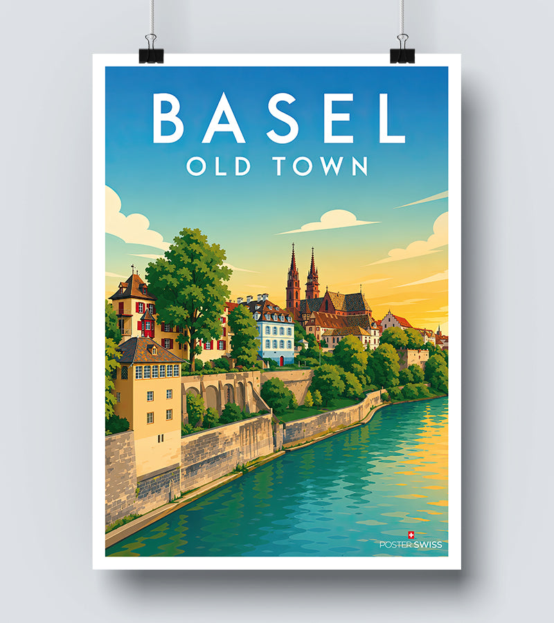 Affiche Basel Old Town
