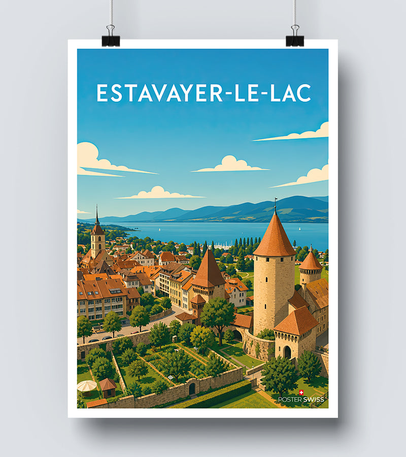 Affiche Estavayer le Lac