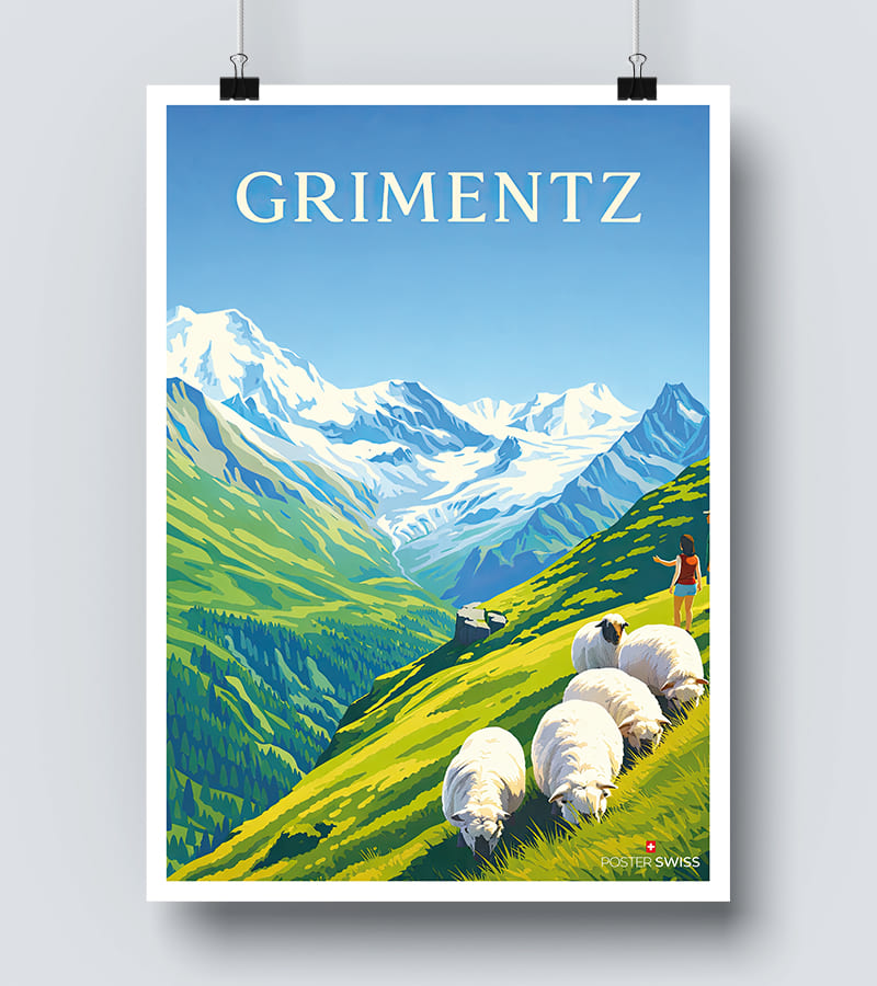 Grimentz-Berg-Poster