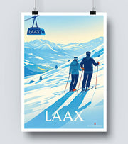 Affiche Laax ski