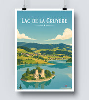 Affiche Lac de la Gruyère