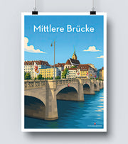 Affiche Mittlere Brücke