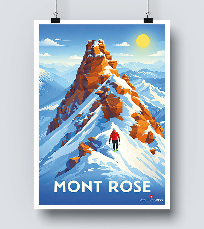 Affiche Mont Rose