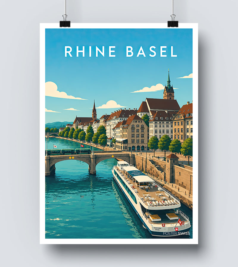 Affiche Rhine Basel