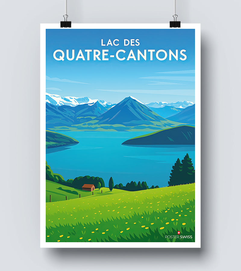 Affiche Lac Des Quatres Cantons