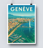 Affiche Moderne Geneve