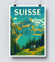 Affiche Suisse Montagne