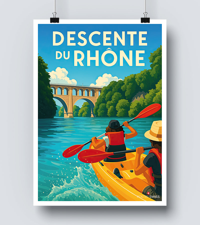 Affiche Descente Du Rhone