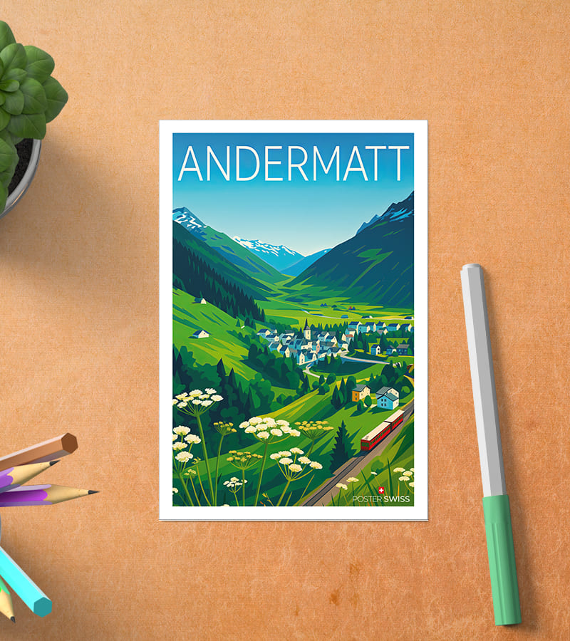 Carte Postale Andermatt