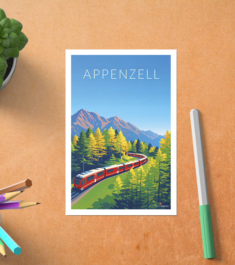 Carte Postale Appenzell Vintage