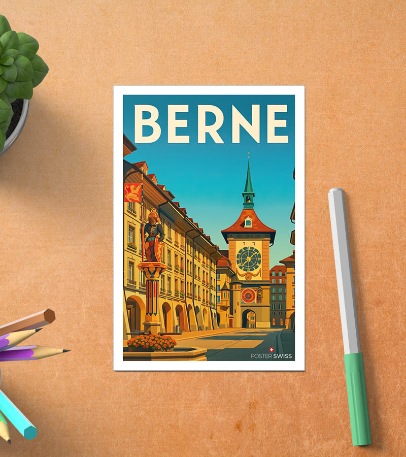 Carte Postale Berne Vintage