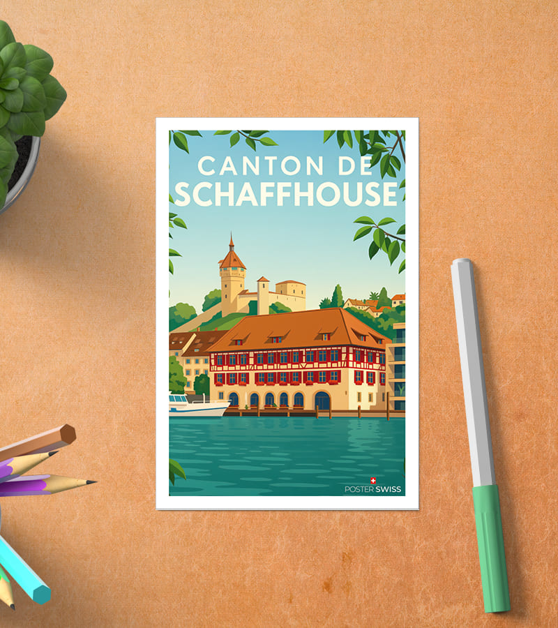 Carte Postale Canton de Schaffhouse