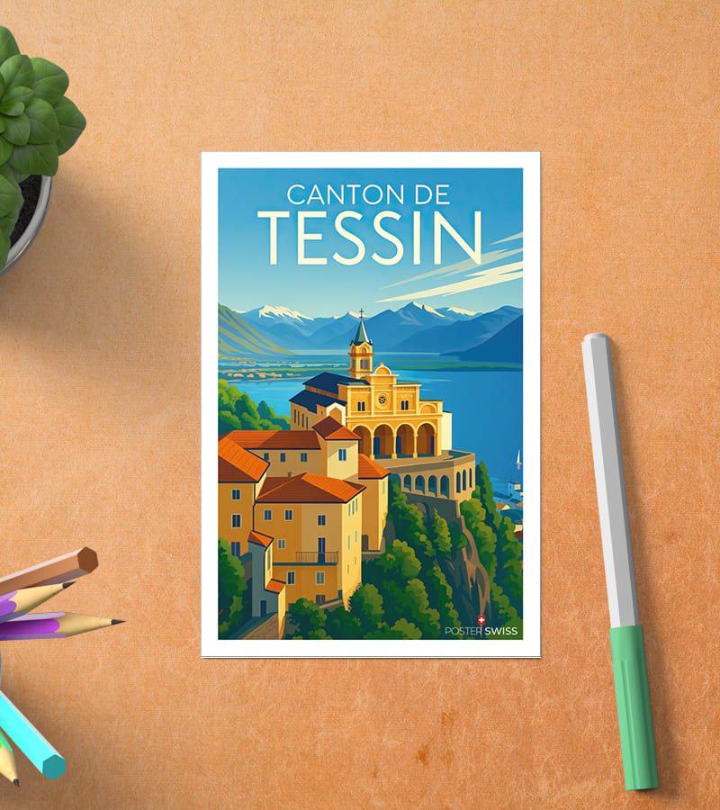 Carte Postale Canton de Tessin