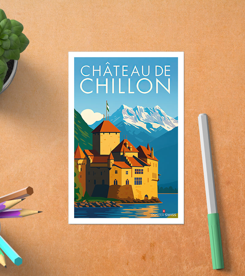 Carte Postale Château de Chillon