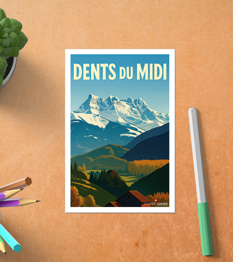 Carte Postale Dents du Midi