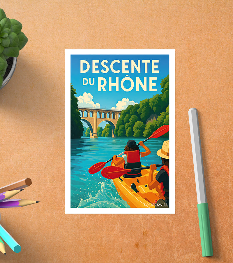 Carte Postale Descente du Rhône