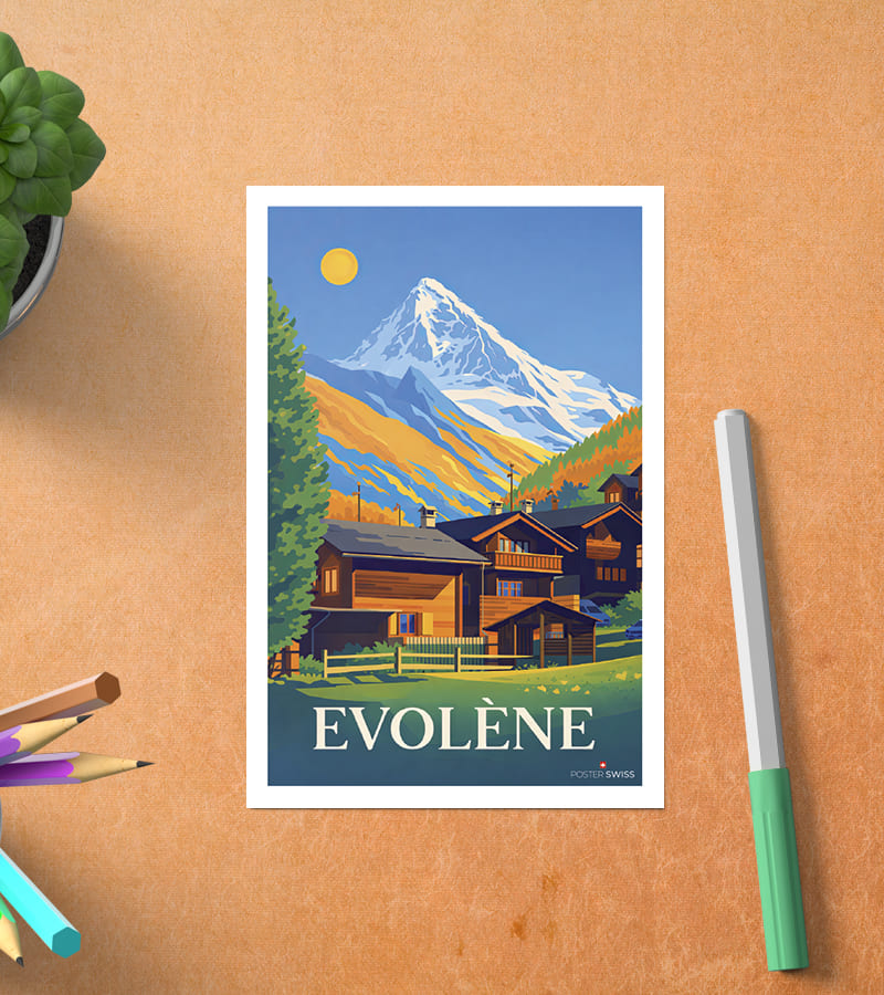 Carte Postale Evolène
