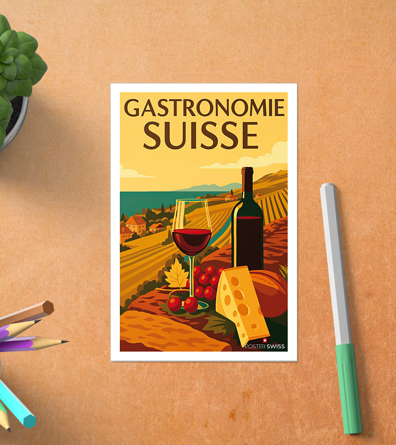 Carte Postale Gastronomie Suisse