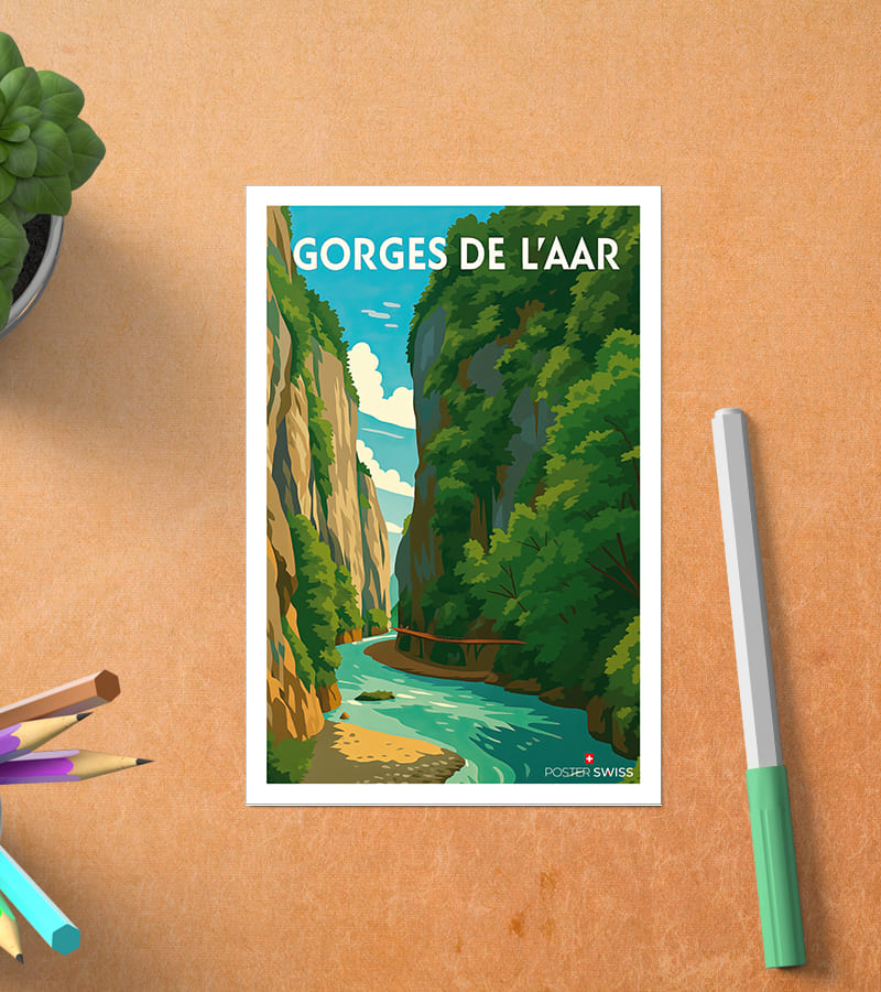 Carte Postale Gorges de l Aar