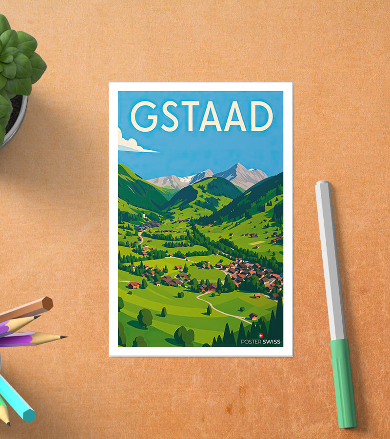 Carte Postale Gstaad