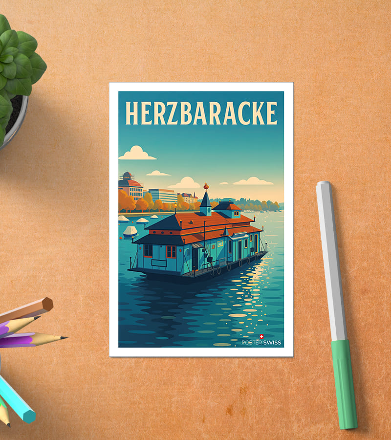 Carte Postale Herzbaracke