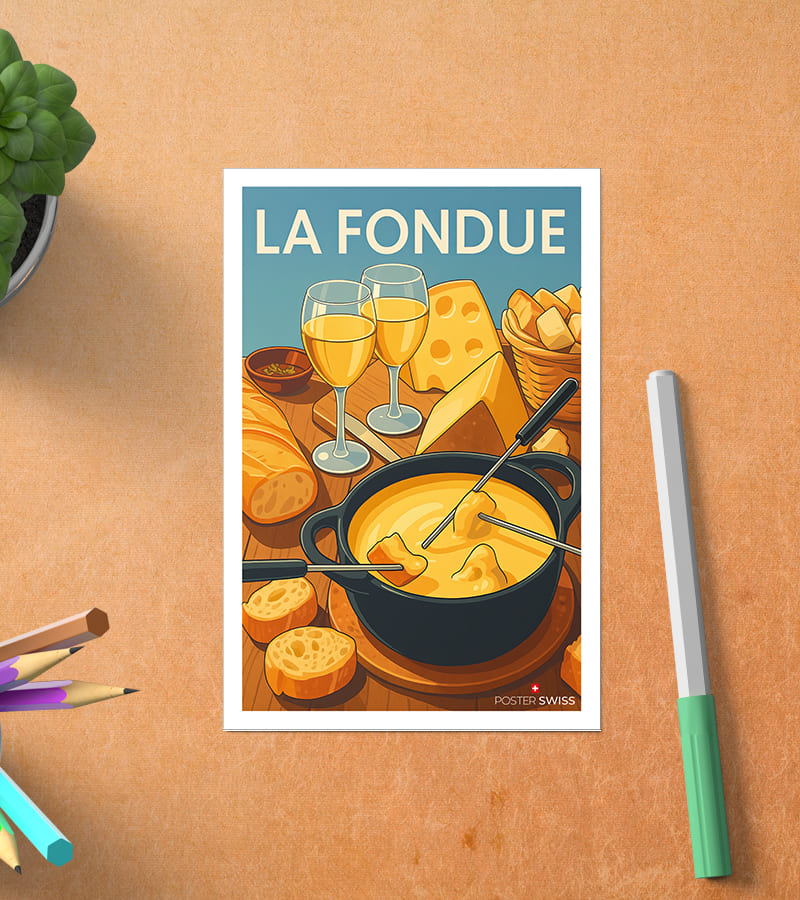 Carte Postale La Fondue