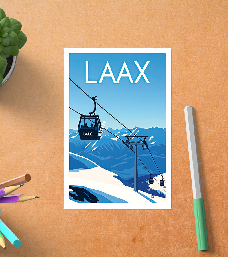 Carte Postale Laax