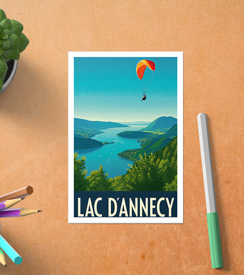 Carte Postale Lac d Annecy