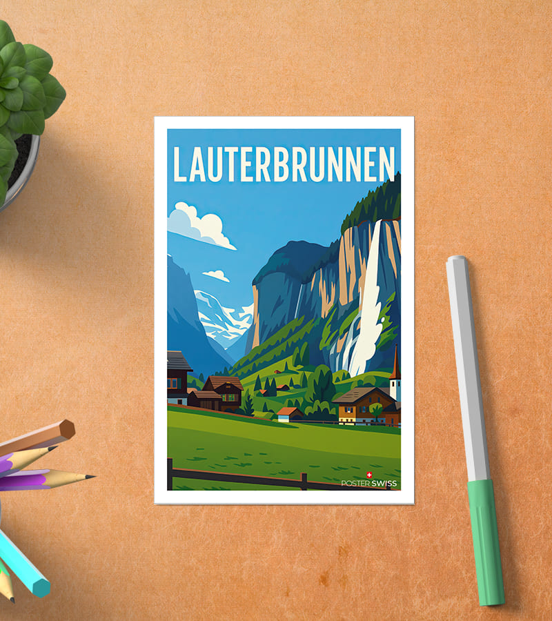 Carte Postale Lauterbrunnen