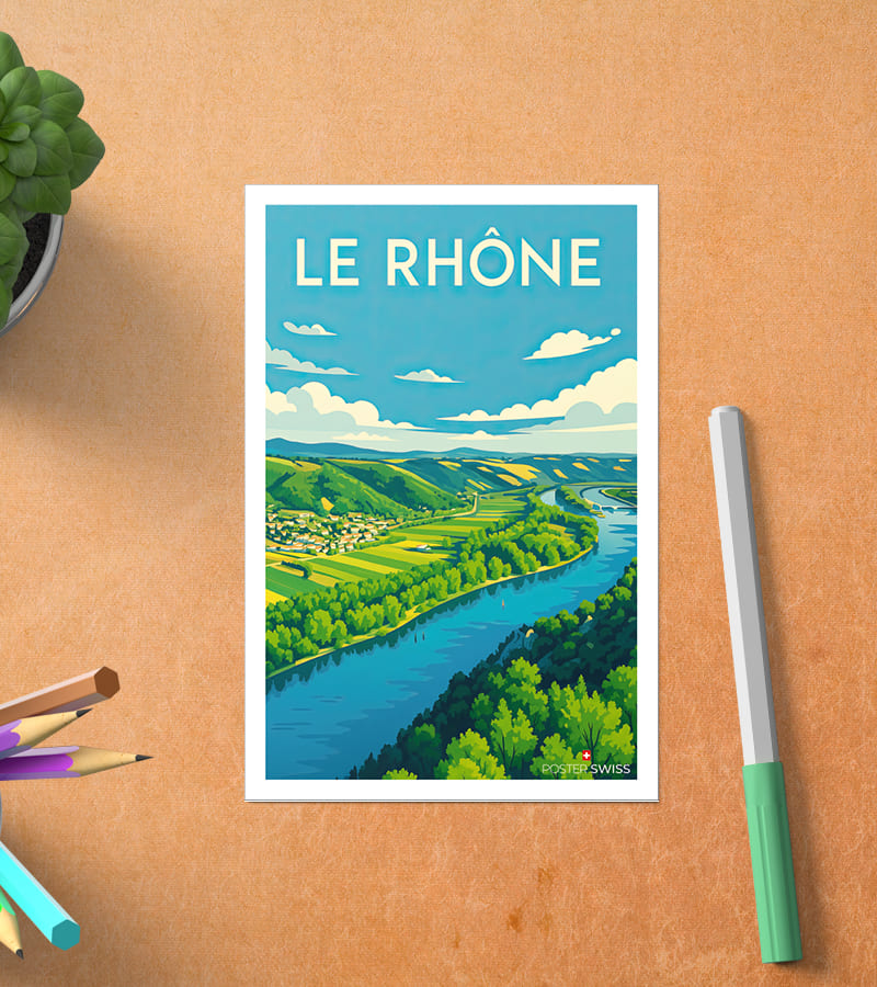 Carte Postale Le Rhône