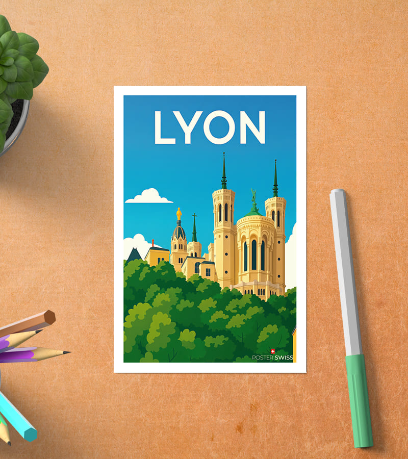 Carte Postale vintage Lyon