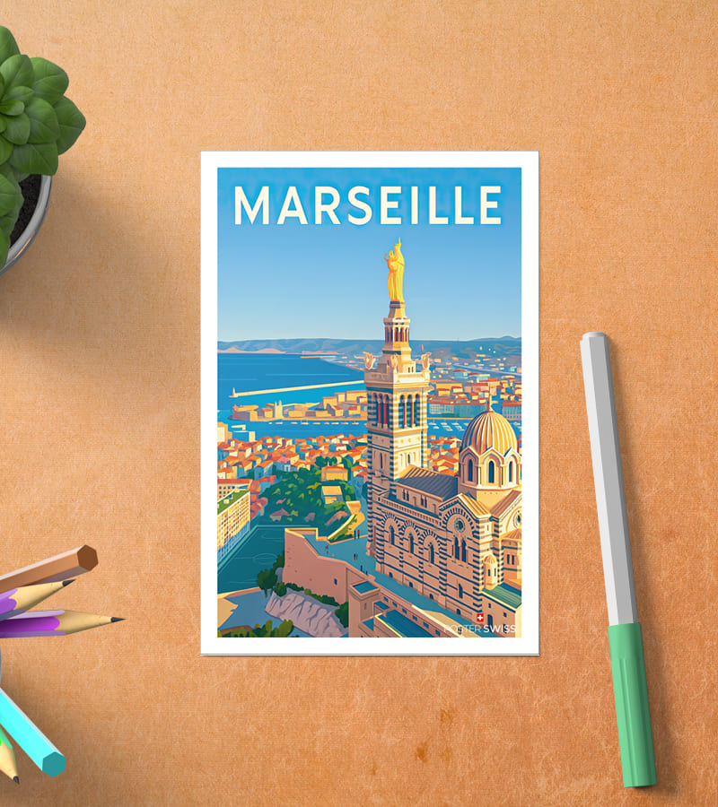 Carte Postale Vintage Marseille