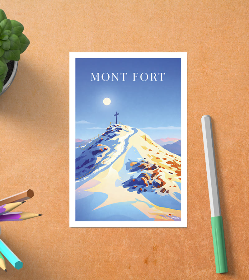 Postkarte Mont Fort