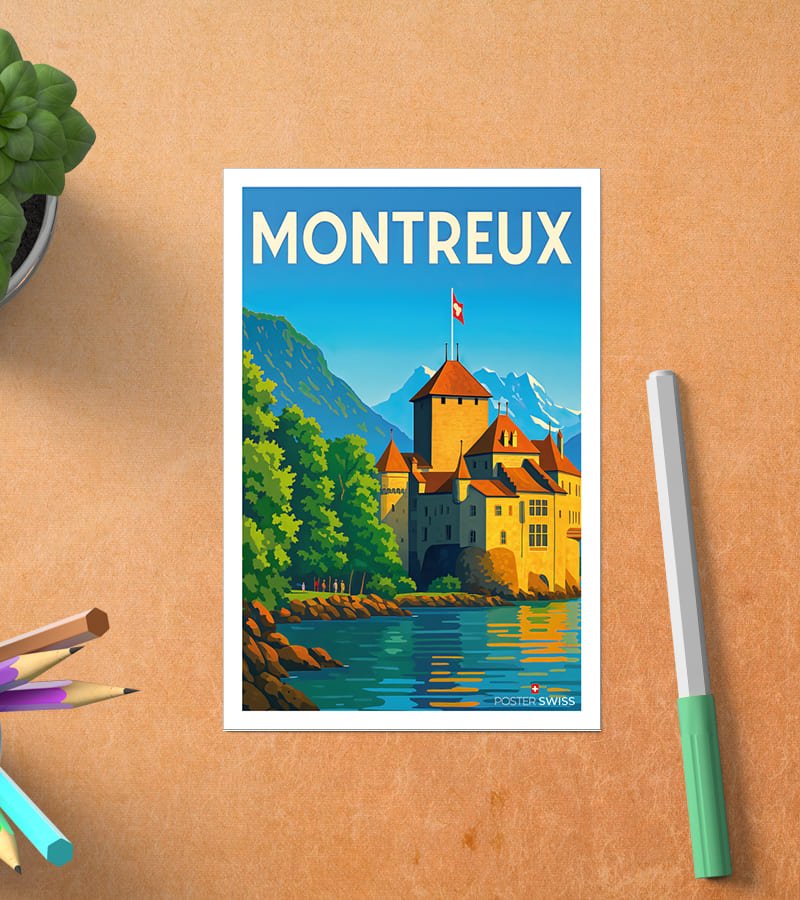 Carte Postale Château Montreux