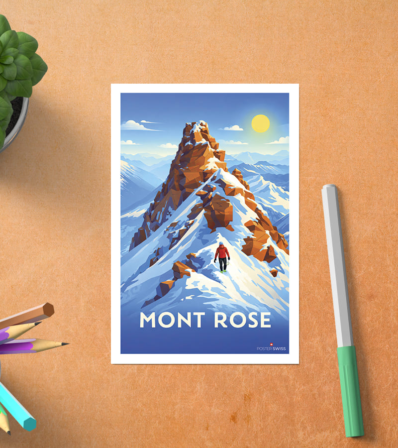 Postkarte von Monte Rosa