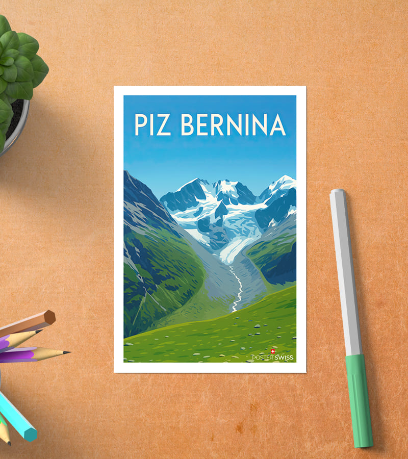 Carte Postale Piz Bermina