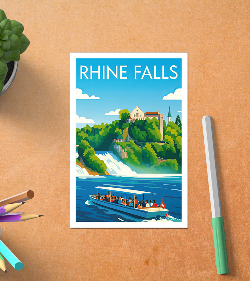 Carte Postale Rhine Falls