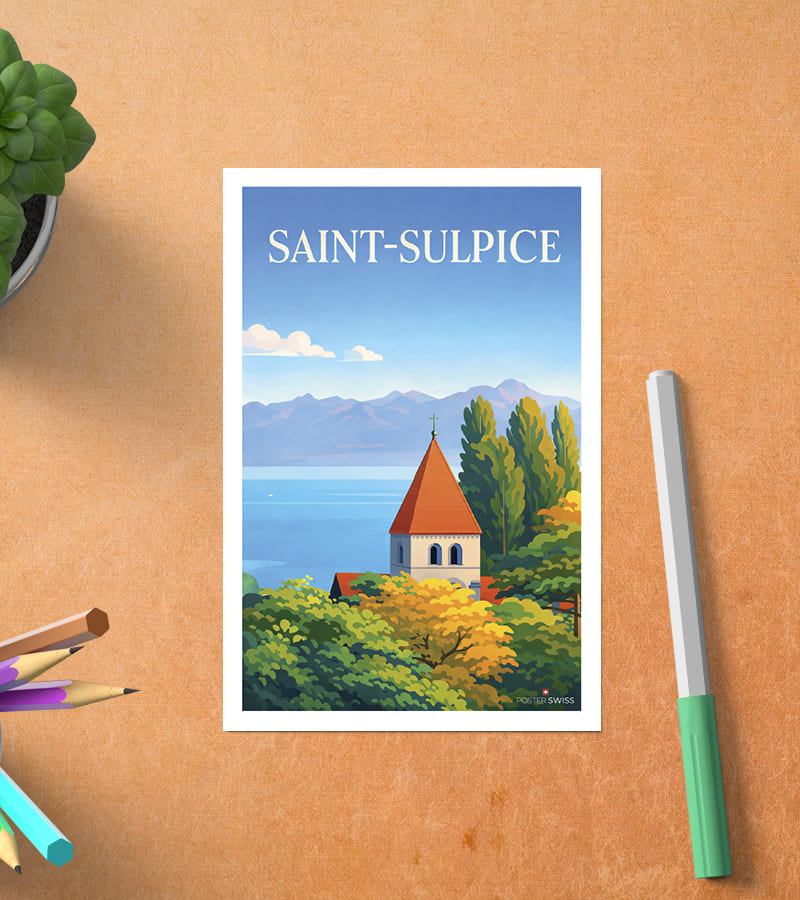 Postkarte von Saint Sulpice